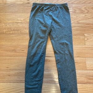 Military green girl leggings